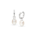 Kit Heath Revival Classic Pearl Glitz Hoop Drop Earrings