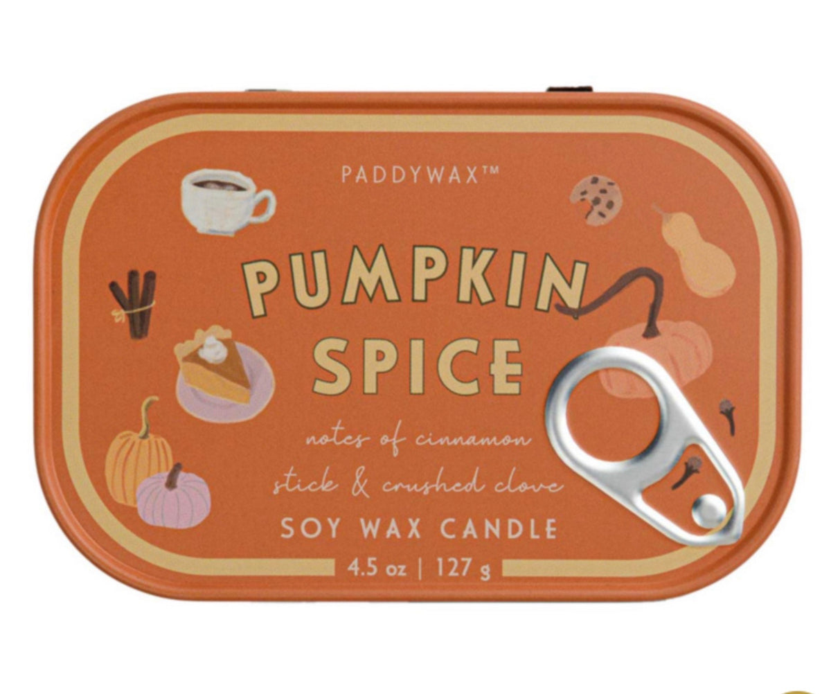Paddywax Pumpkin Spice Bistro Tin Candle