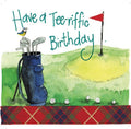 Alex Clark Golf Bag Birthday Card