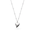 Kit Heath Desire Kiss Midi Heart Ball Chain Necklace