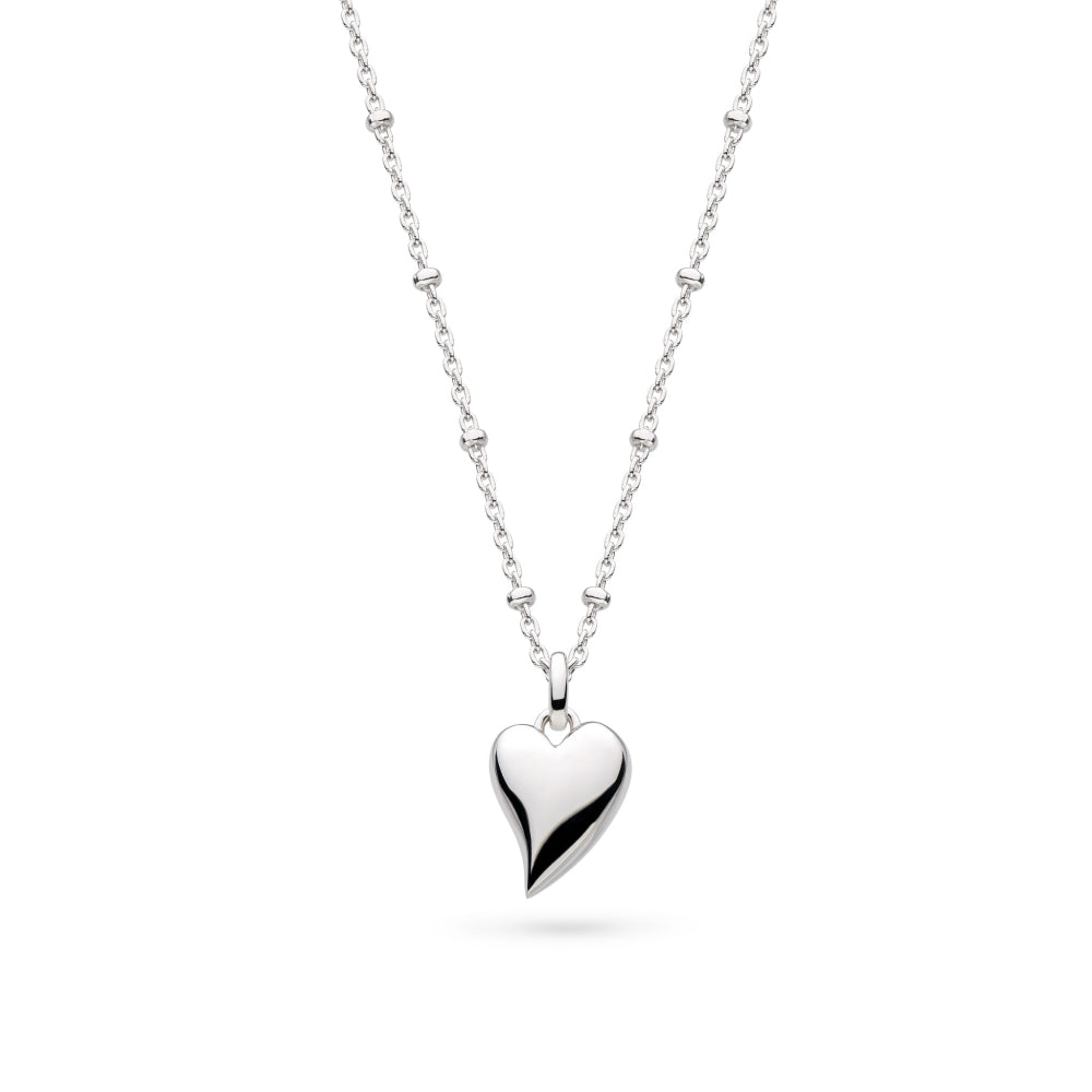 Kit Heath Desire Kiss Midi Heart Ball Chain Necklace