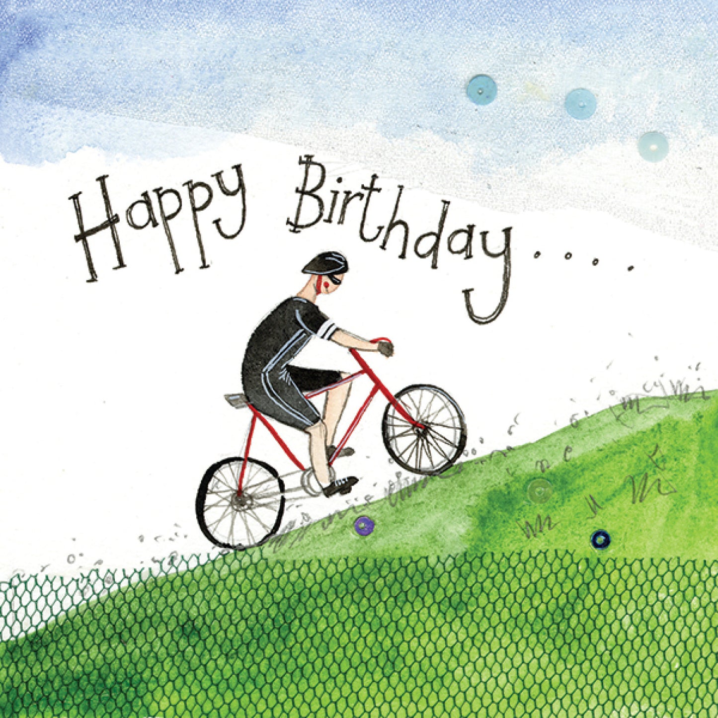Alex Clark Hill Climb Birthday Card