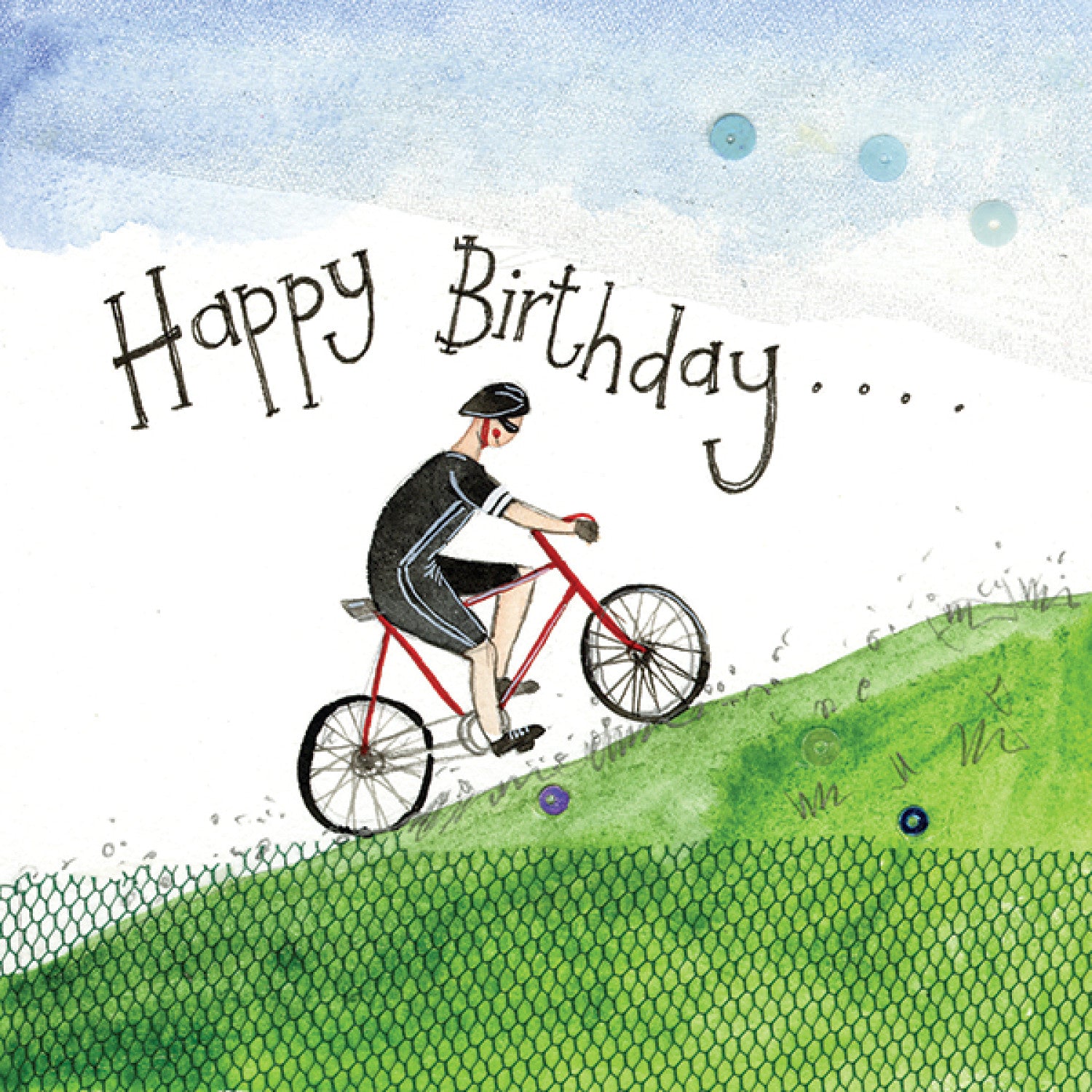 Alex Clark Hill Climb Birthday Card