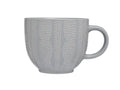 Siip Embossed Knit Grey Mug