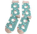 Mr Sparrow Santa Sheep Socks Green