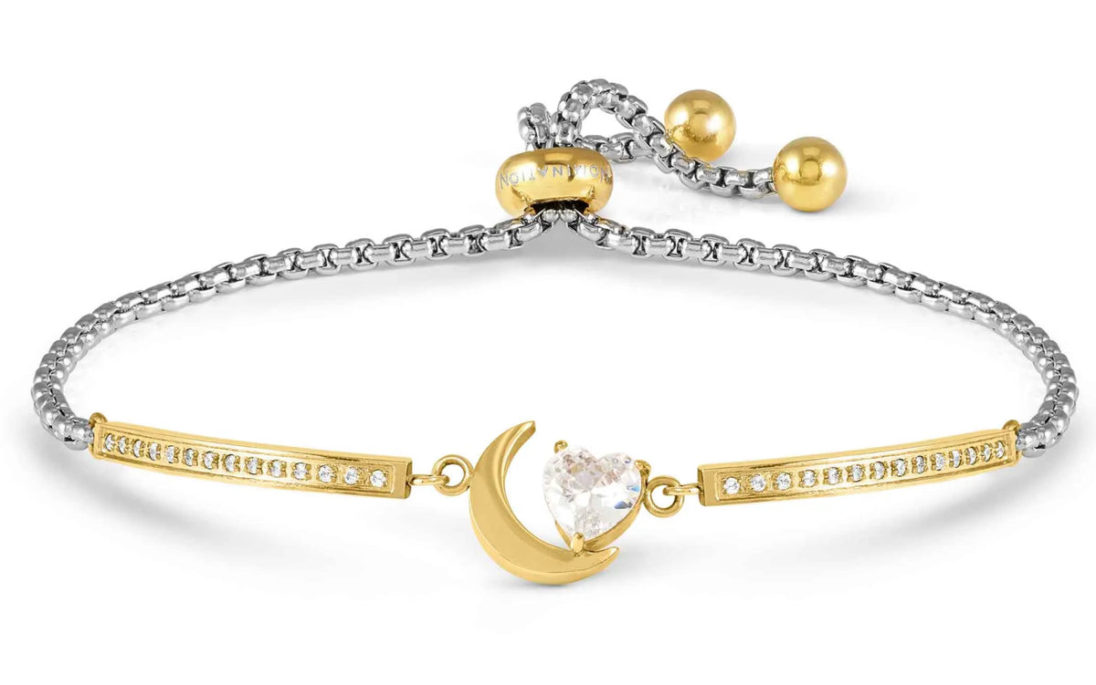 Nomination Milleluci Bracelet Gold Moon With Cz 028021/038