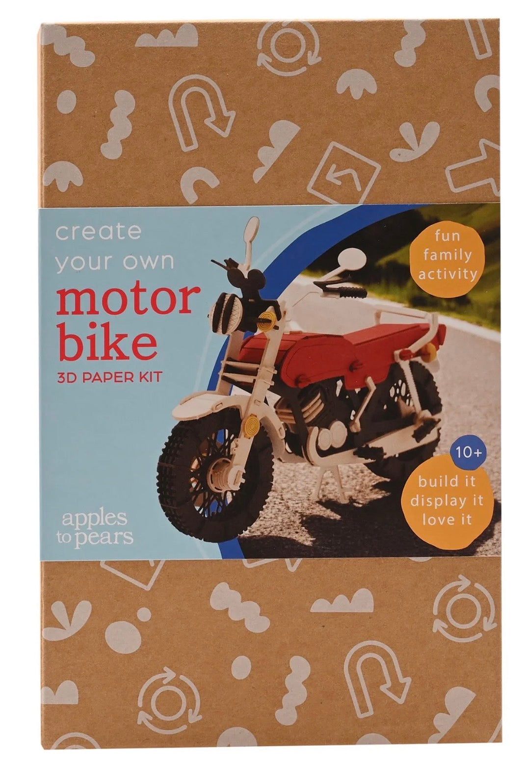 Create Your Own Motor Bike 3D Paper Kit