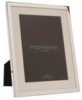 Impressions Silver Plated White Mount Photo Frame 6x8