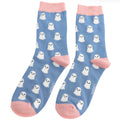 Miss Sparrow Friendly Ghosts Socks Denim