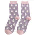 Miss Sparrow Friendly Ghosts Socks Lavender