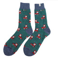 Mr Sparrow Wool Tractor Sock Green