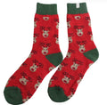 Mr Sparrow Wool Reindeer Socks Red