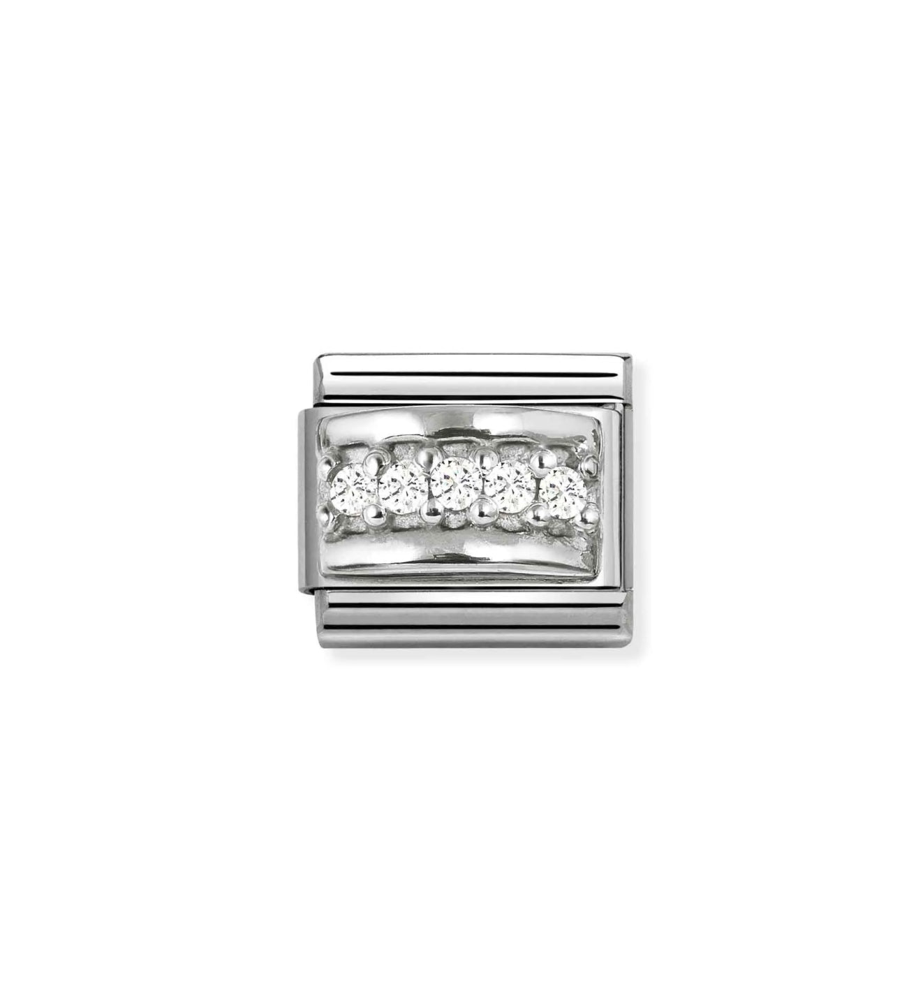 Nomination Classic Link Silver White Stones 330304/50