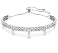 Swarovski Ariana Grande x Swarovski Bracelet Crystal Pearl Round Cut White Rhodium Plated