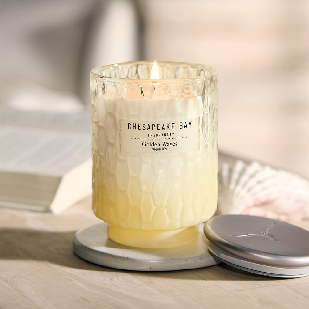 Chesapeake Bay Golden Waves Medium Candle