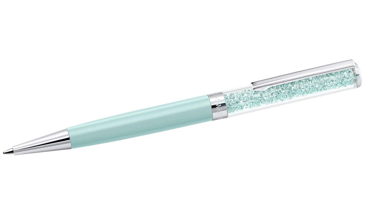 Swarovski Crystalline Ballpoint Pen Green Green Lacquered Crome Plated