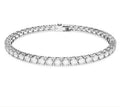 Swarovski Matrix Tennis Bracelet Round Cut White Rhodium Plated