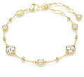 Swarovski Imber Bracelet Round Cuts Scattered Design White 18k Gold Plated