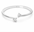 Swarovski Mesmera Bangle Heart White Rhodium Plated Small