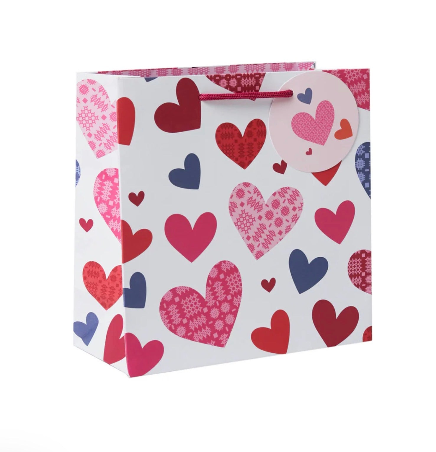 Belly Button Designs Tapestry Hearts Gift Bag Medium