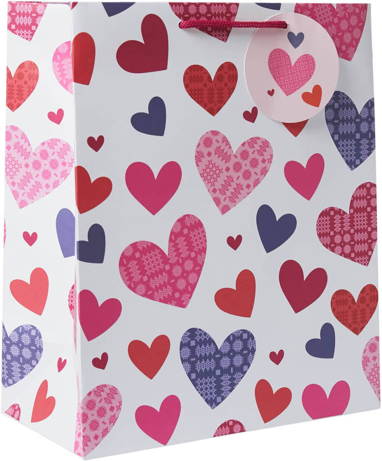 Belly Button Designs Tapestry Hearts Portrait Gift Bag
