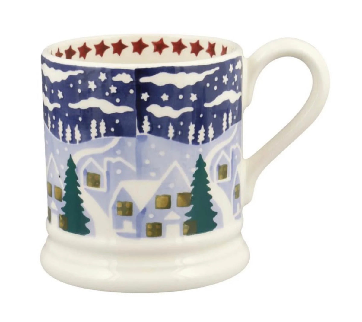 Emma Bridgewater Christmas Icons Winter Village 1/2 Pint Mug