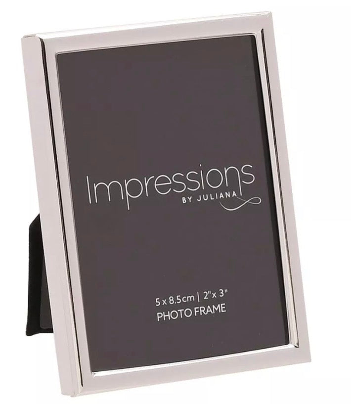 Impressions Oblong Silverplated Photo Frame 2.5x3.5