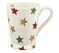Emma Bridgewater Red Green & Gold Stars Cocoa Mug