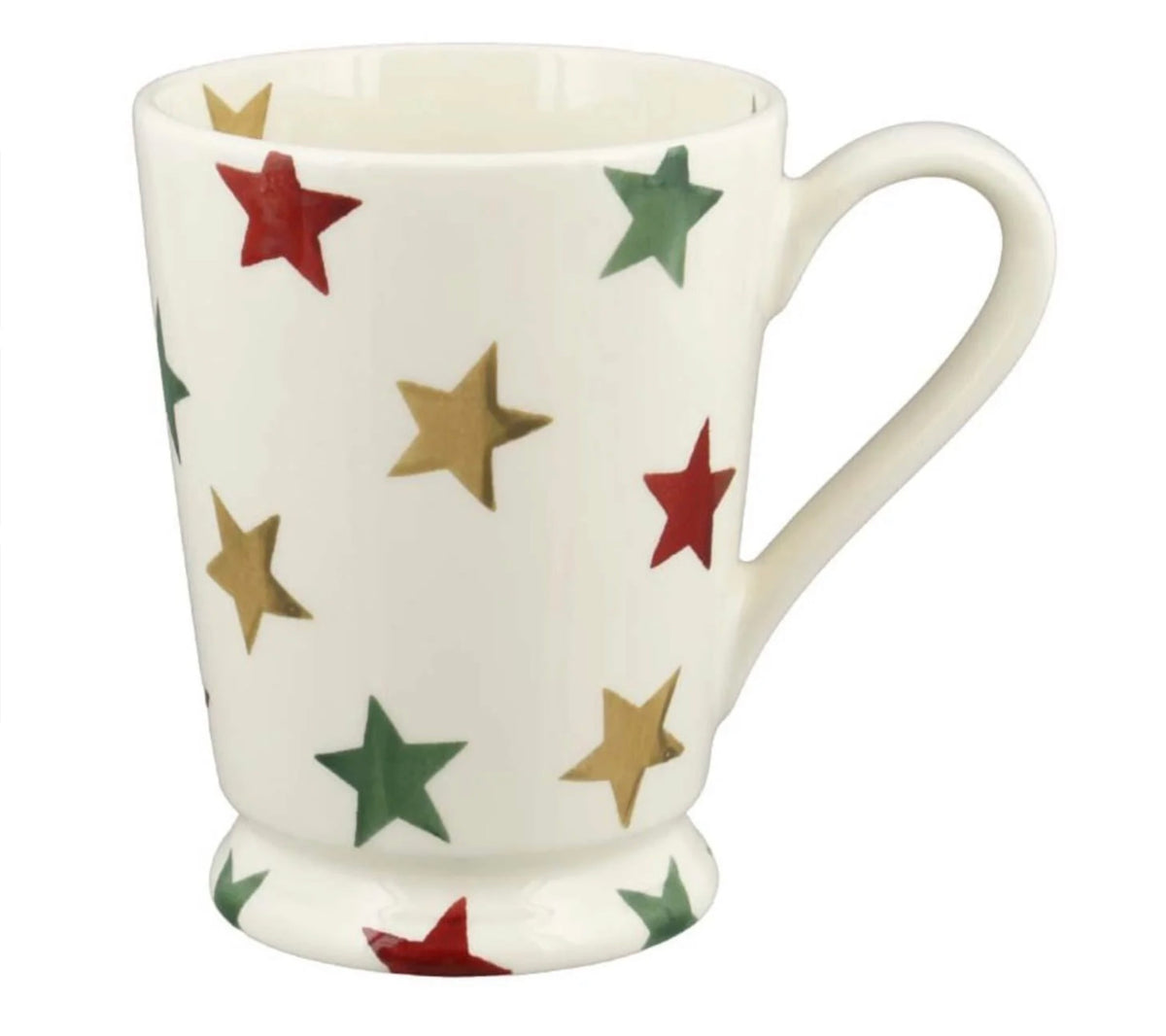 Emma Bridgewater Red Green & Gold Stars Cocoa Mug