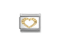 Nomination Gold Classic Symbols Steel And 18K Gold Dimond Heart 030149/63