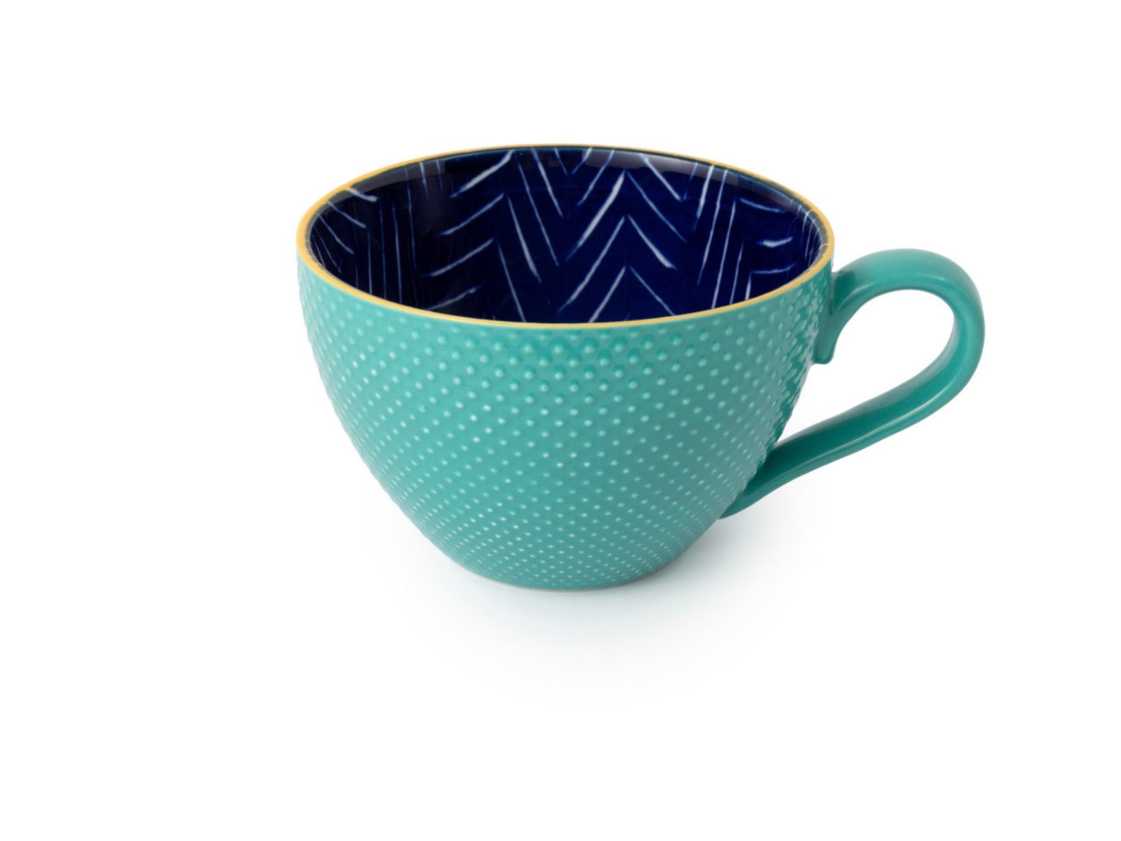 Mikasa Indigo Chevron Stoneware Mug 330ml