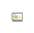 Nomination Classic Symbols Steel And 18K Gold Diamond Stars 030149/65