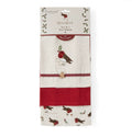 Christmas Robins Retreat Tea Towels 3pk