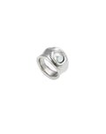 Uno DE 50 Ladies Silver Plated Pearl Ring