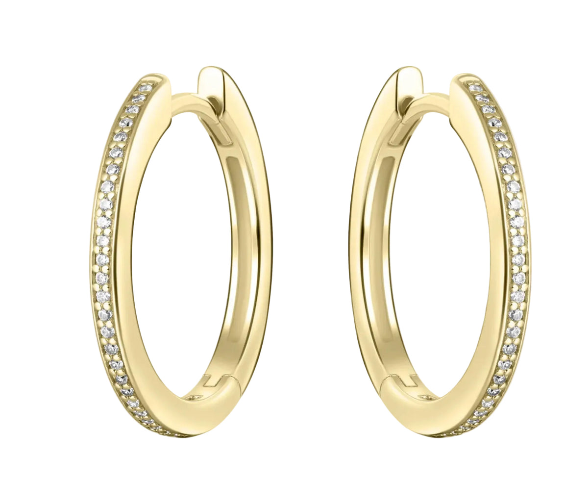 Gisser Gold Plated Allure 20mm Hoop Earrings
