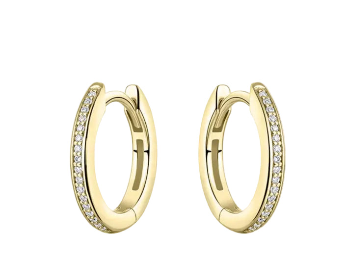 Gisser Allure Medium Hoop Earrings Silver