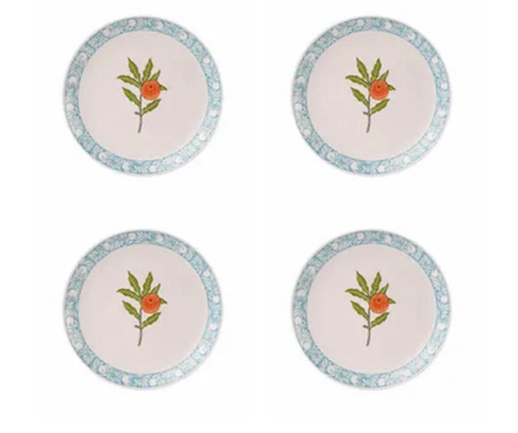 Willam Morris At Home Fruit Melamine Side Plate (Set Of 4)