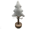 Cream Fabric Tree on Wooden Base 20cm