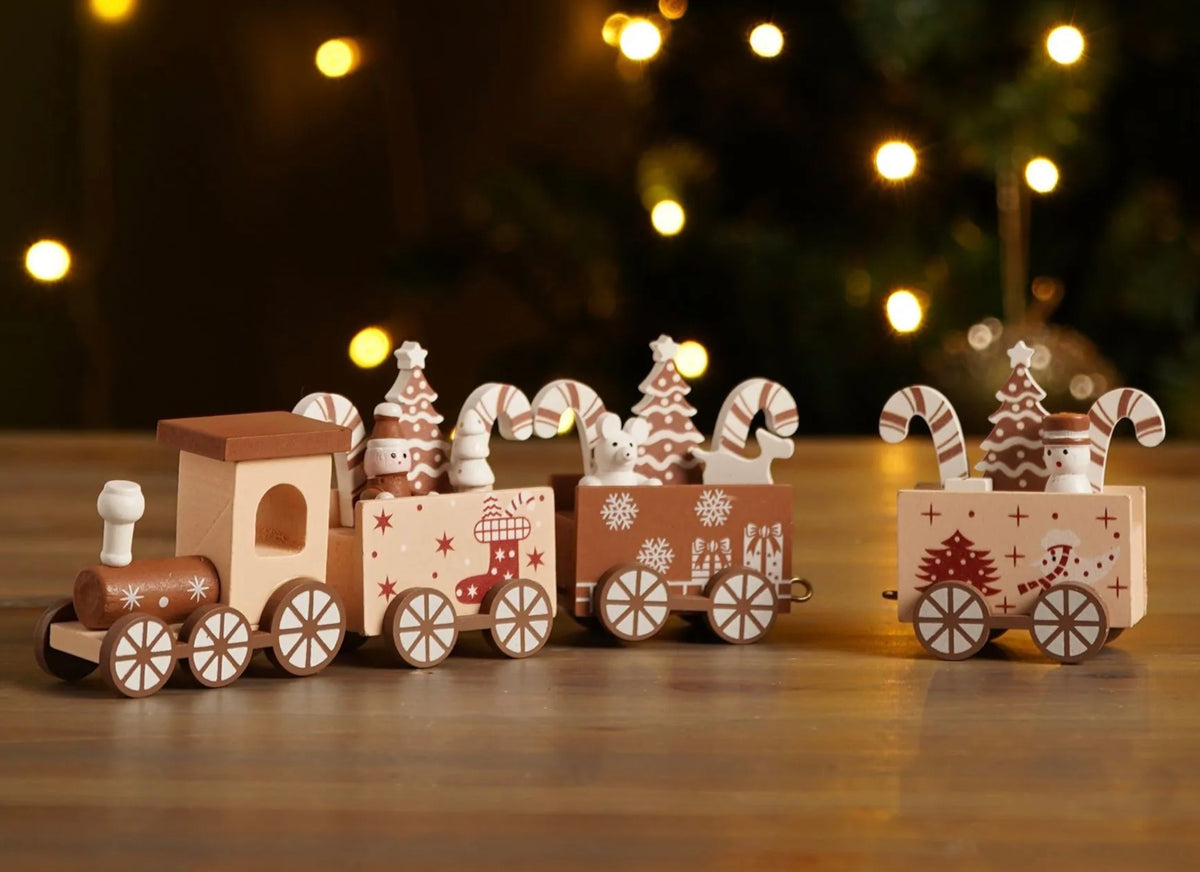 Wooden Christmas  Forest Train