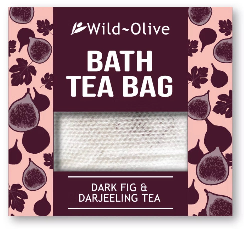 Wild Olive Bath Tea Bag Dark Fig & Darjeeling Tea