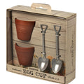 Eddingtons Egg Cups and Spoons Flower Pots Set of 2