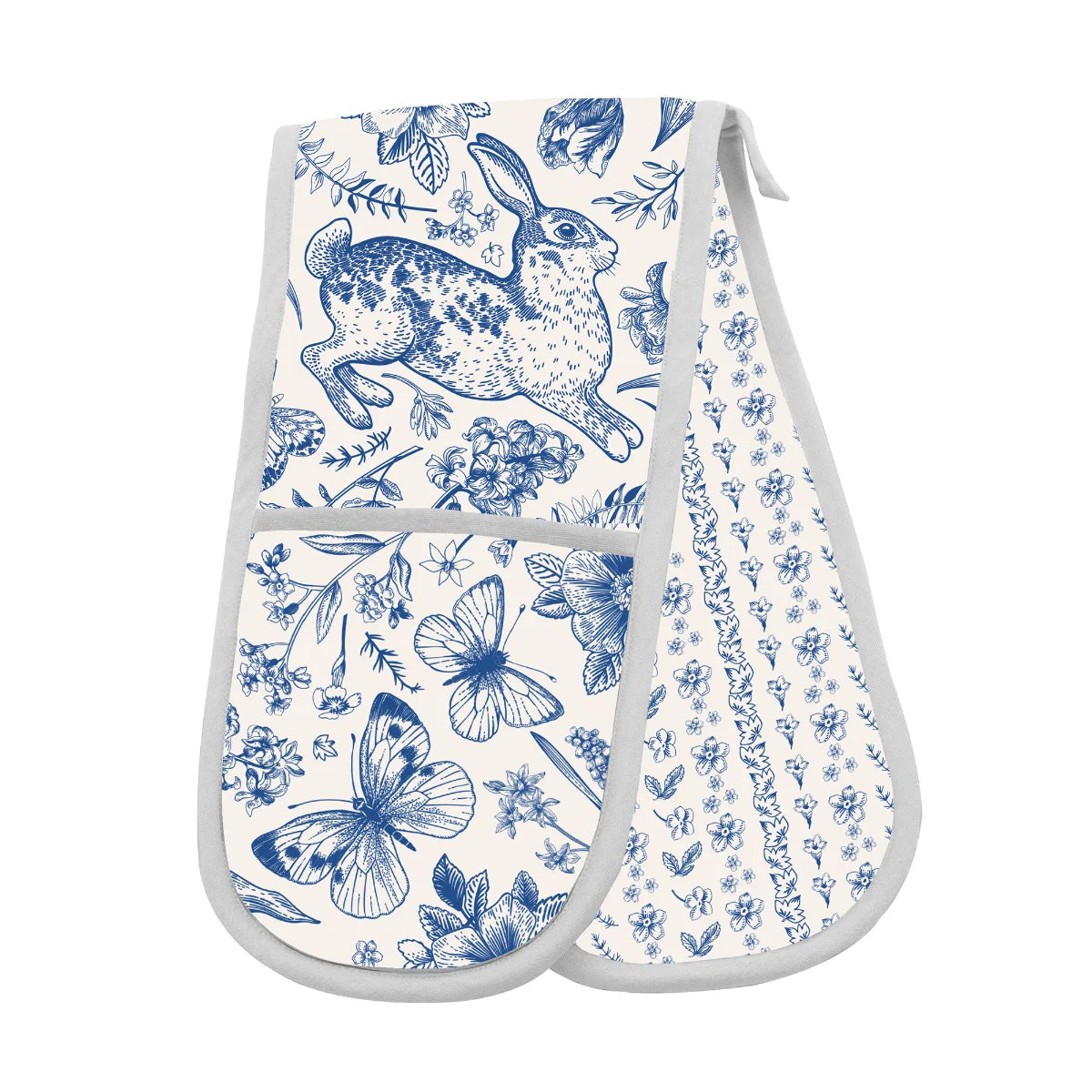 Stow Green Double Oven Gloves Woodland Stream