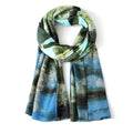 Eco Style Hand Painted Print Green