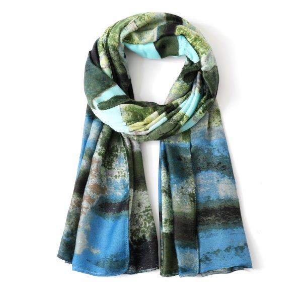 Eco Style Hand Painted Print Green