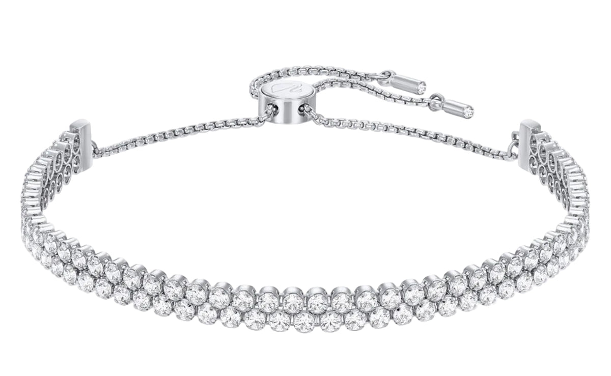 Swarovski Matrix Tennis Bracelet Round Cut White