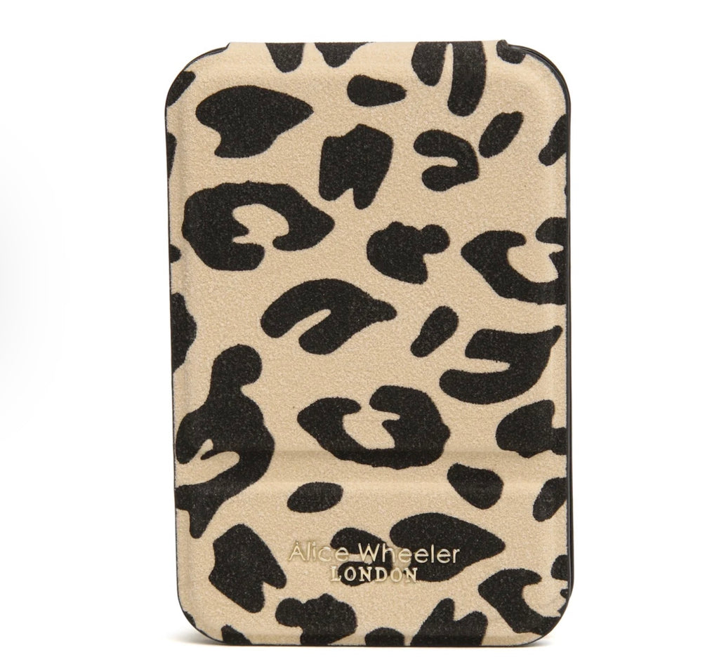 Alice Wheeler Leopard - Mini Folding Mirror
