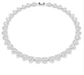 Swarovski Ariana Grande x Swarovski Necklace Mixed Cuts Heart White Rhodium Plated