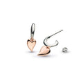 Kit Heath Desire Kiss Blush Mini Heart Hoop Drop Earrings