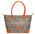 Alice Wheeler Orange Leopard - Shoreditch Large Tote Bag