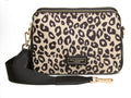 Alice Wheeler Leopard - Dual Double Zip Crossbody Bag
